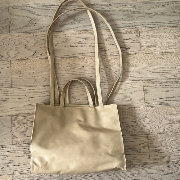 Beige Telfar Medium Shopping Bag - Picture 5 of 8
